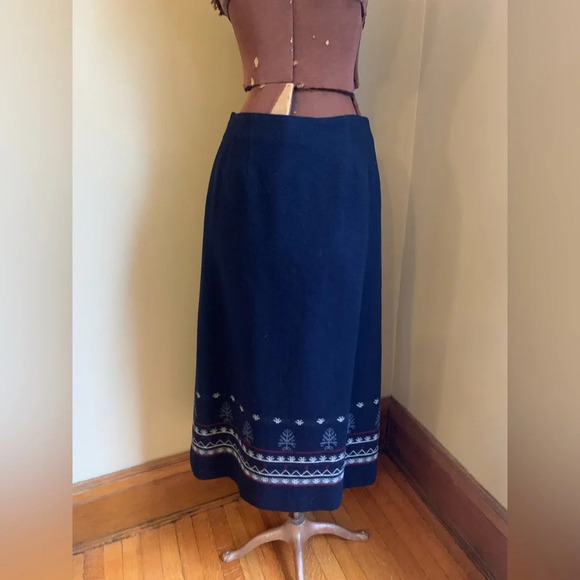 Pendleton original wool sweater, wool skirt, wool set dark academia - Picture 8 of 13